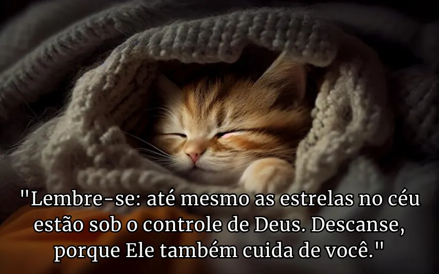 Mensagem de boa noite com Deus