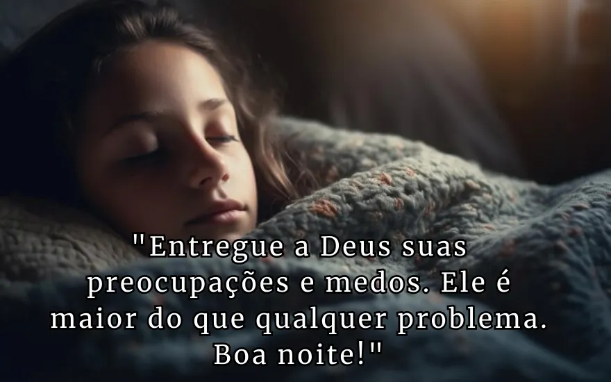 mensagem de boa noite com Deus